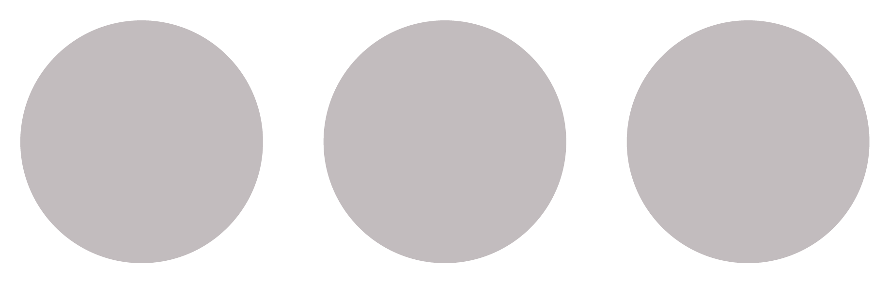3 gray circles.