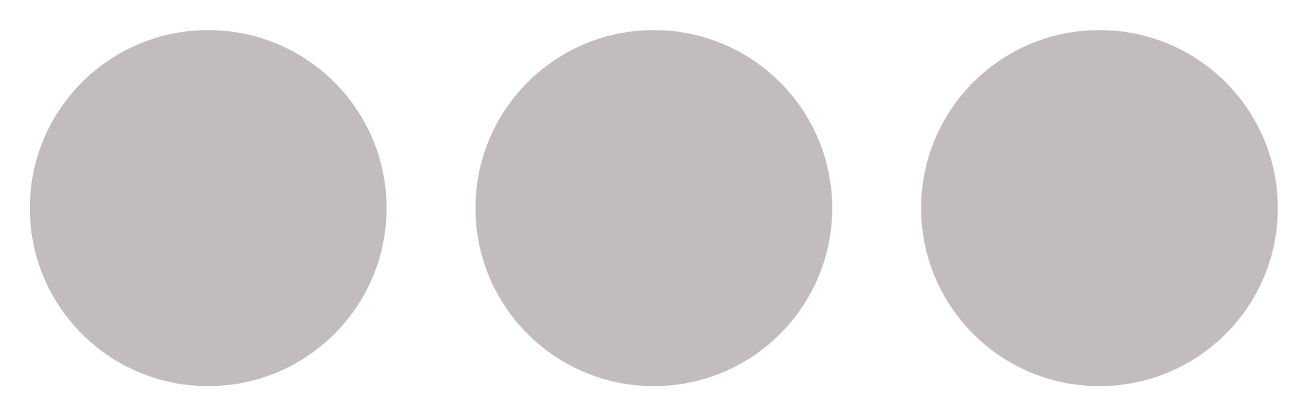 3 gray circles.